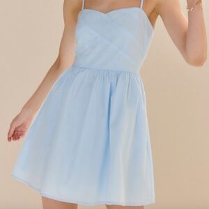 Francesca's sweetheart mini blue dress never worn XL